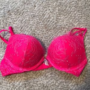 Hot pink & purple lace bra 💞💜💕